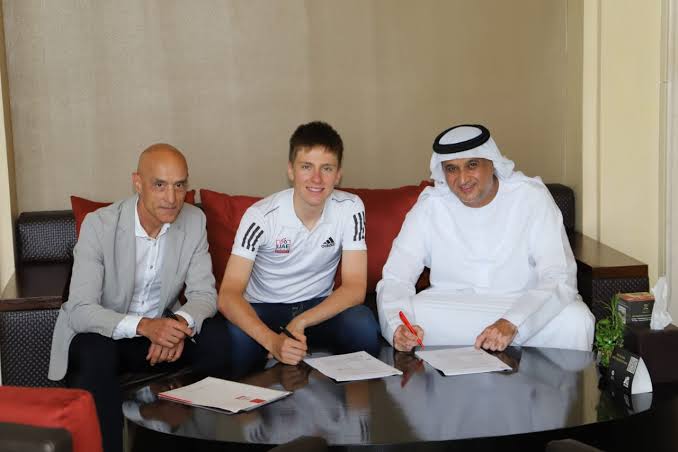 BRAKING News: Tadej Pogačar Signs Record €50M Contract Extension with UAE Team Emirates.